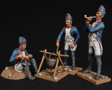Riflemen of the 54th regiment at the bivouac.