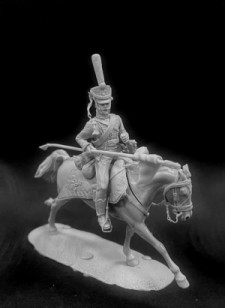 Russian hussar with a pike, 1812-14.