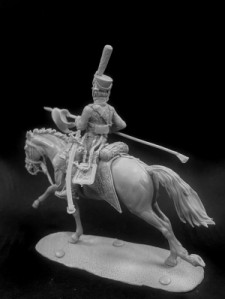 Russian hussar with a pike, 1812-14.