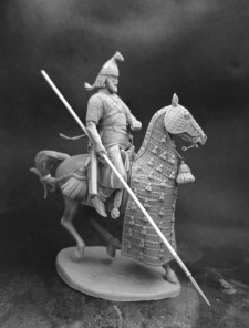 Heavily armed warrior of the Sassanid Empire, 3rd–5th centuries AD.