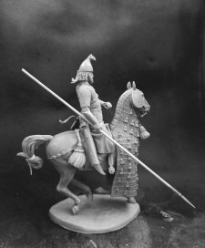 Heavily armed warrior of the Sassanid Empire, 3rd–5th centuries AD.