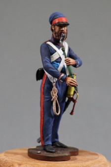 Bombardier, gun crew (№3) of horse artillery of the Don Cossack Host. Russia, 1809-16