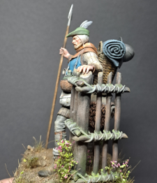 On the road - foot soldier, 14th century