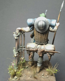 On the road - foot soldier, 14th century