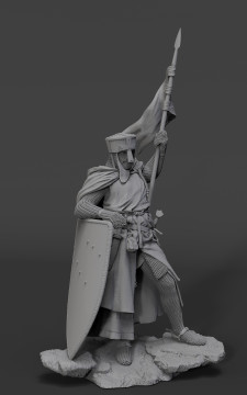Crusader knight, XII century