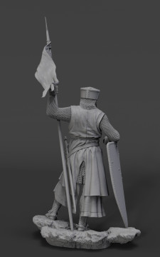 Crusader knight, XII century