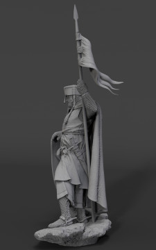 Crusader knight, XII century