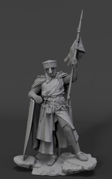 Crusader knight, XII century