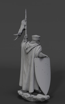 Crusader knight, XII century