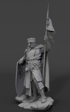 Crusader knight, XII century