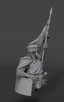 Crusader knight, XII century