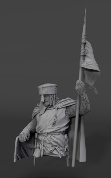Crusader knight, XII century