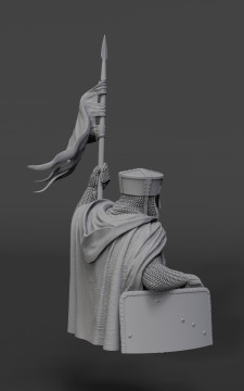 Crusader knight, XII century