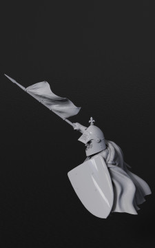 Early XIV century mounted knight