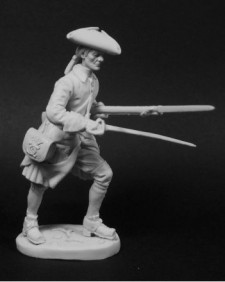 Swedish musketeer of infantry regiments in combat, 1700-21