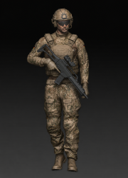 Bundeswehr Soldier ISAF with G36 V3