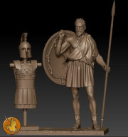 Greek hoplite with armor