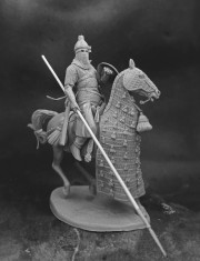 Heavily armed warrior of the Sassanid Empire, 3rd–5th centuries AD.