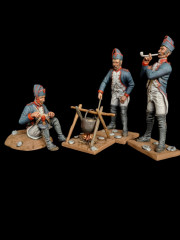 Riflemen of the 54th regiment at the bivouac.