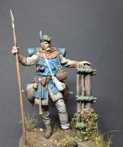 On the road - foot soldier, 14th century