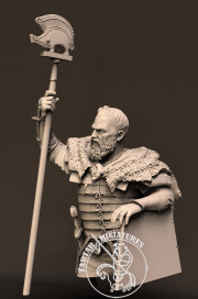 Germanic warrior in Roman lorica segmentata and skin Includes two heads