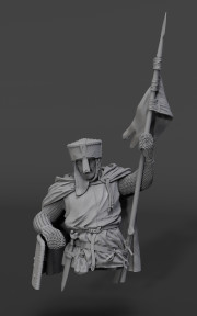 Crusader knight, XII century